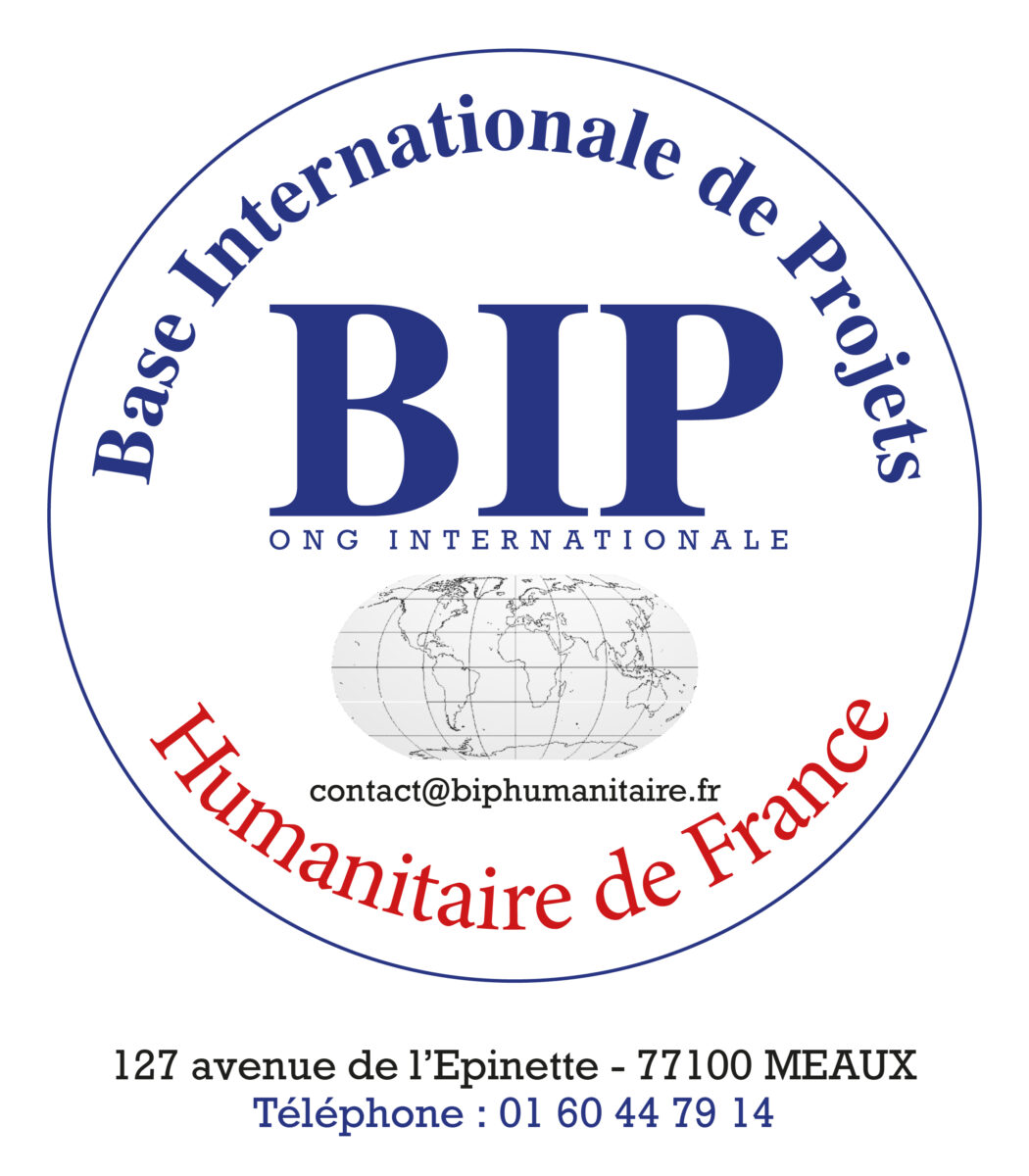 Logo de BIP, partenaire innovant pour les projets humanitaires.