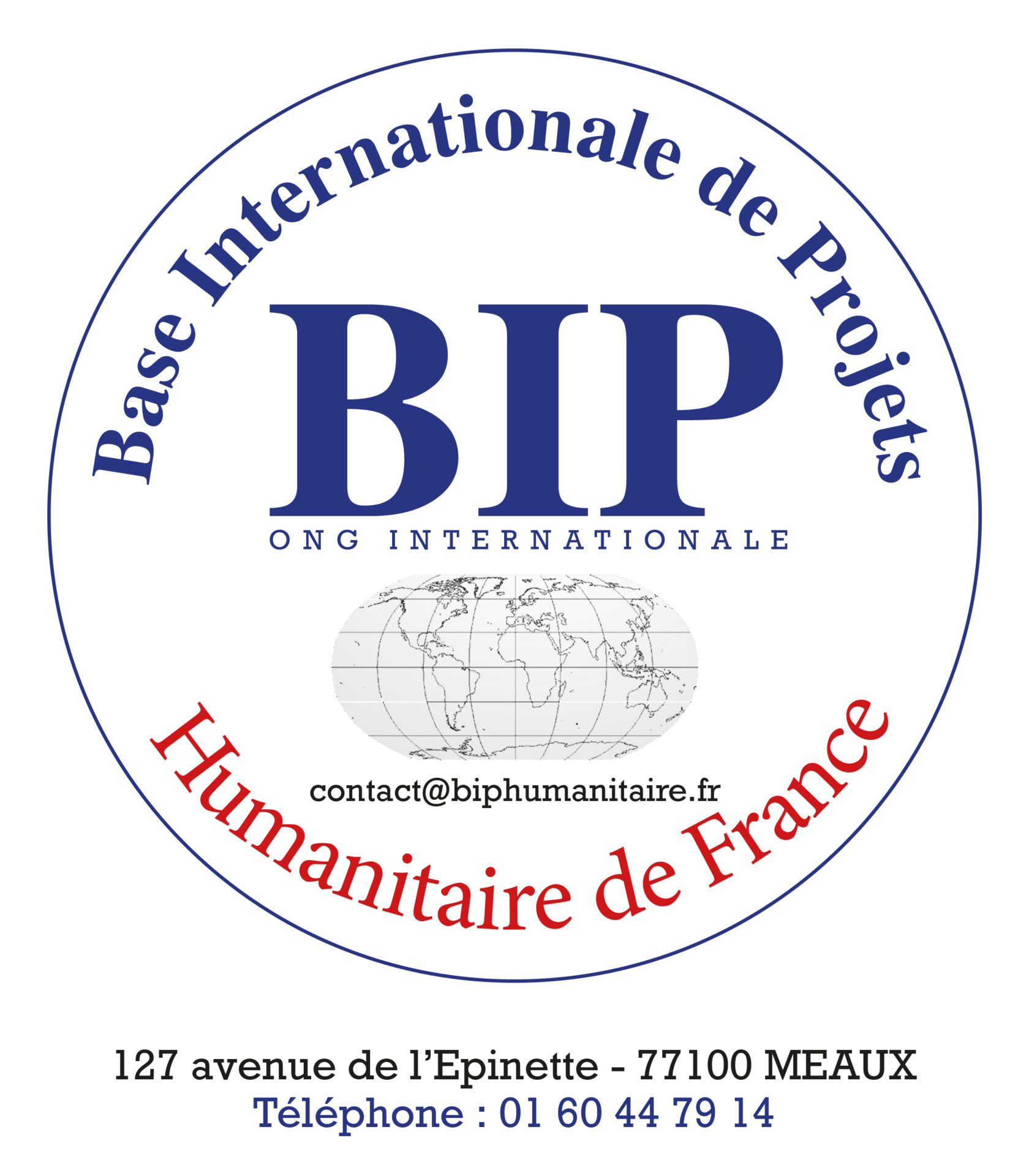 Logo de BIP, partenaire innovant pour les projets humanitaires.