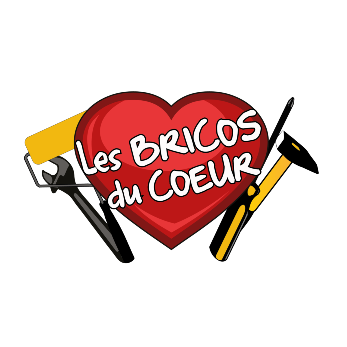 Logo des Bricos du Cœur, organisation solidaire.